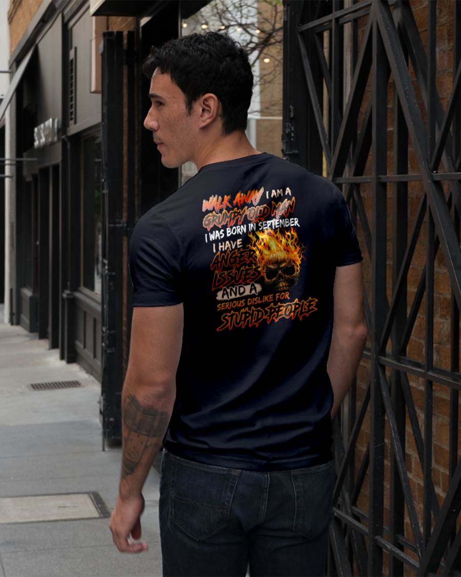 SEPTEMBER - GRUMPY OLD MAN - BIRTHDAY T-SHIRT FOR MEN - NTTD09 (SKU2602-210-09)