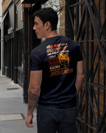SEPTEMBER - GRUMPY OLD MAN - BIRTHDAY T-SHIRT FOR MEN - NTTD09 (SKU2602-210-09)