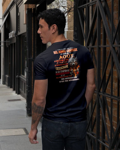 AOÛT – VIEIL HOMME GRINCHEUX – T-SHIRT D’ANNIVERSAIRE POUR HOMME - frNTTD08 (SKU26T-01167-08)