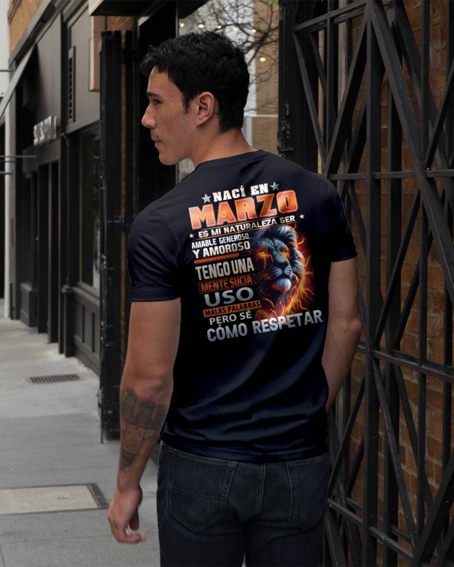 MARZO - MENTE SUCIA PERO SÉ RESPETAR - REGALO DE CUMPLEAÑOS PARA HOMBRES - NTTD03sp (SKU10-68-03)