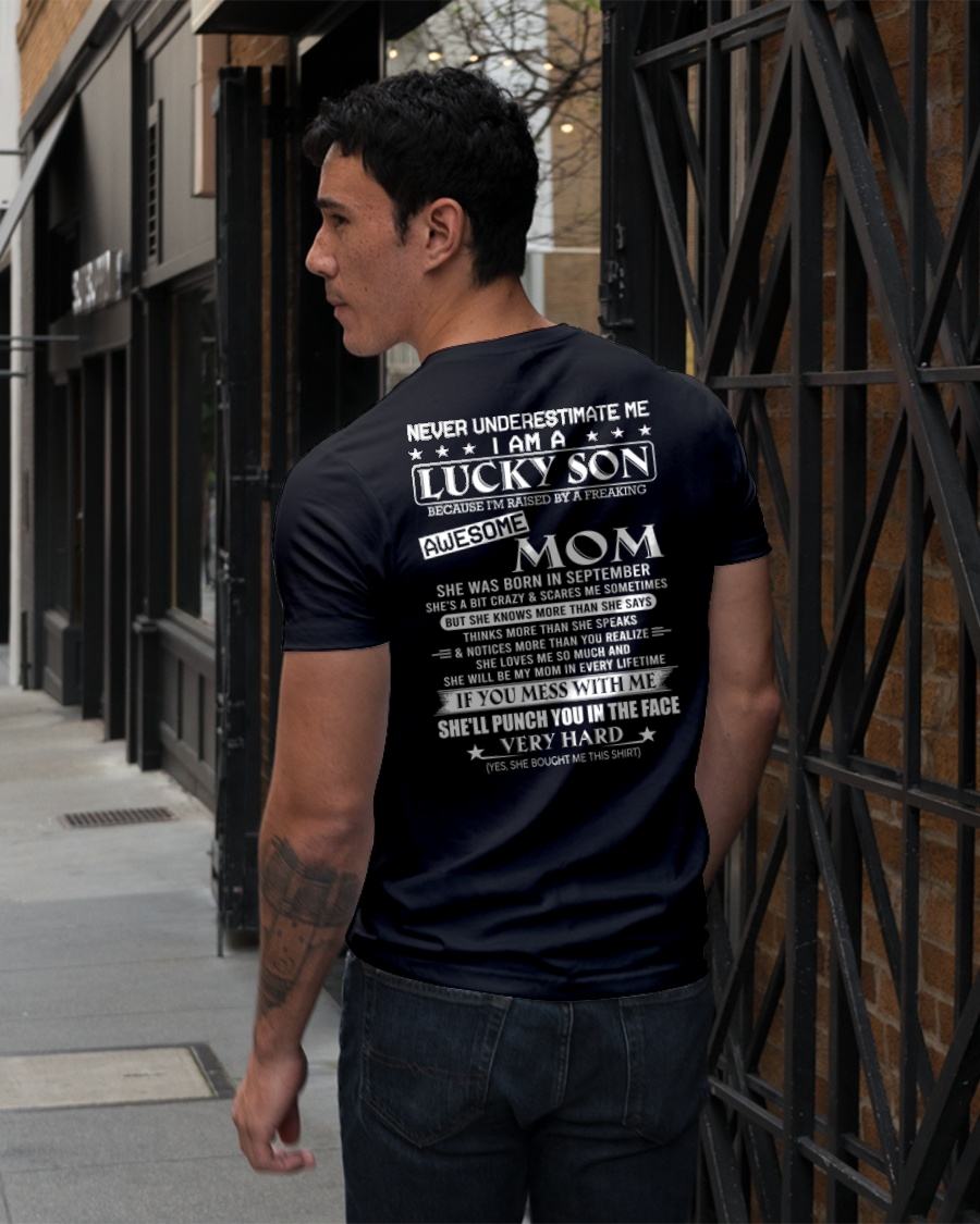 SEPTEMBER - LUCKY SON OF AWESOME MOM - GIFT FROM MOM - NTTD09 (SKU10-36-09)