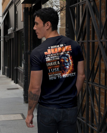 JUNE - DIRTY MIND BUT KNOWS RESPECT - BIRTHDAY T-SHIRT FOR MEN a- NTTD06 (SKU08-84-06)