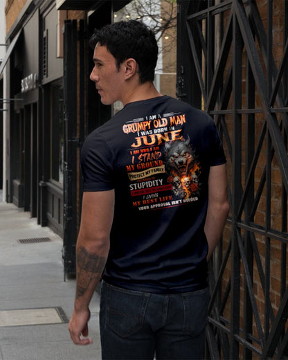 JUNE - GRUMPY OLD MAN - BIRTHDAY T-SHIRT FOR MEN - NTTD06 (SKU26T-01132-06)