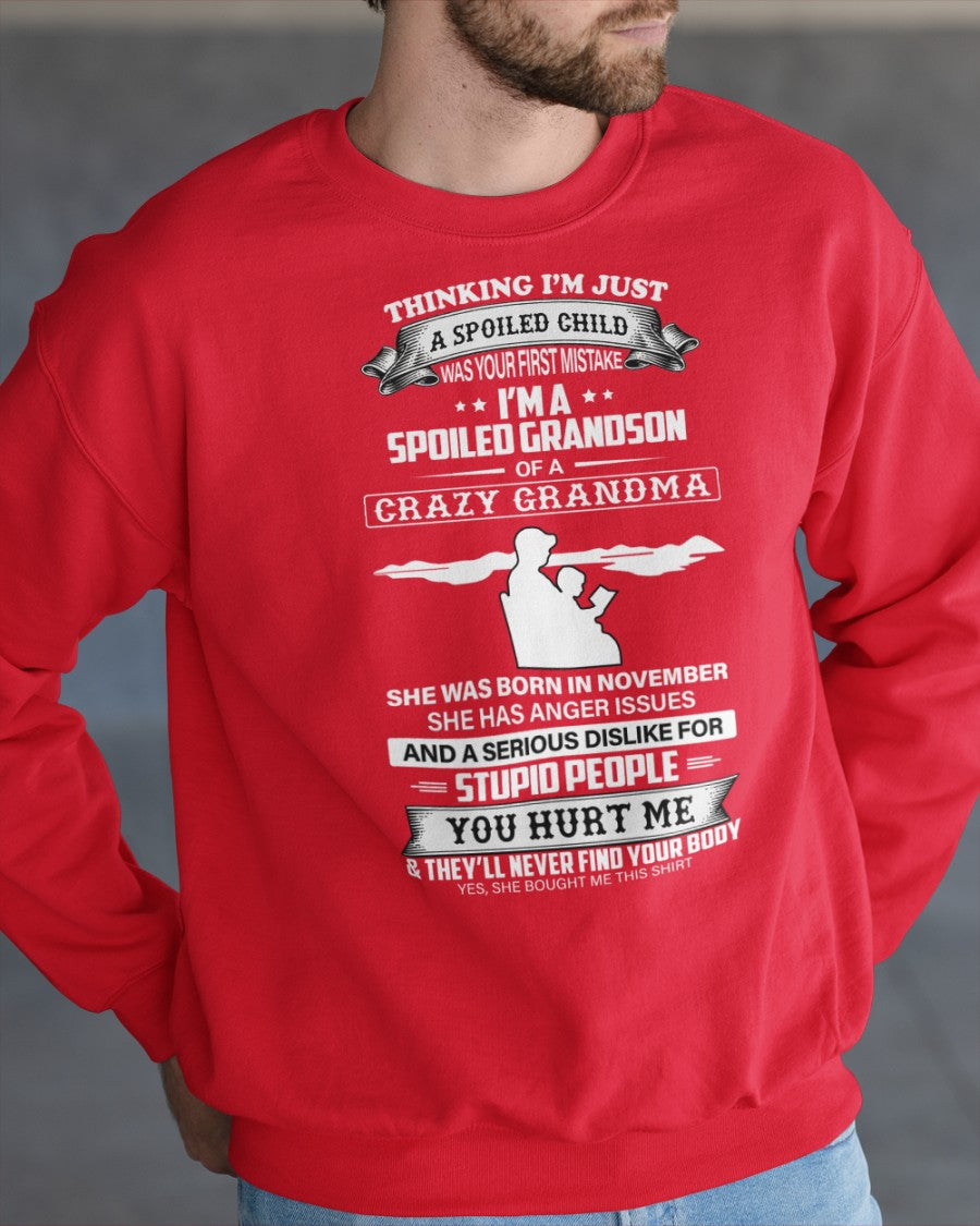 Spoiled by Grandma Shirt November Edition – From Grandma to Grandson NTTD11 (SKU-GMS2-11)