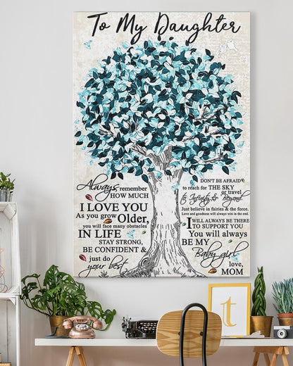 TO MY DAUGHTER FROM MOM CANVAS
