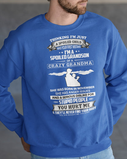 Spoiled by Grandma Shirt November Edition – From Grandma to Grandson NTTD11 (SKU-GMS2-11)