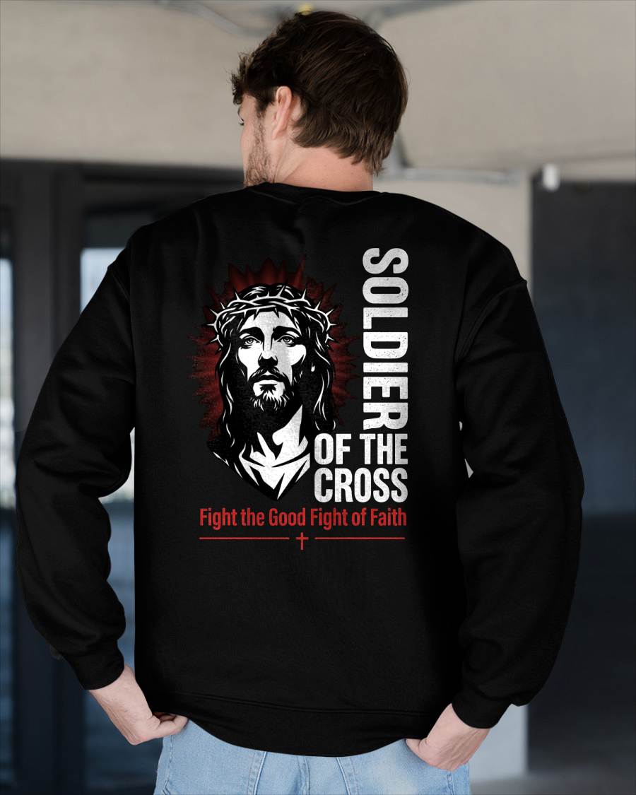 SOLDIER OF THE CROSS  - CHRISTIAN T-SHIRT - FOR MEN NTTD00 (SKU2608-133)