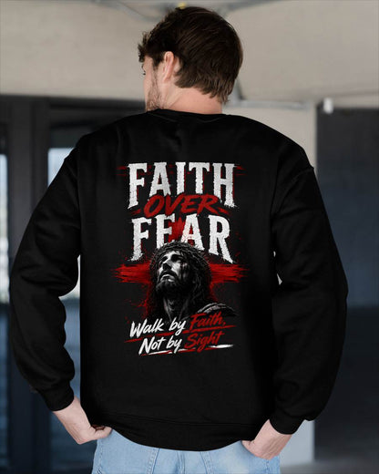 FAITH OVER FEAR - CHRISTIAN T-SHIRT - FOR MEN NTTD00 (SKU2608-76)