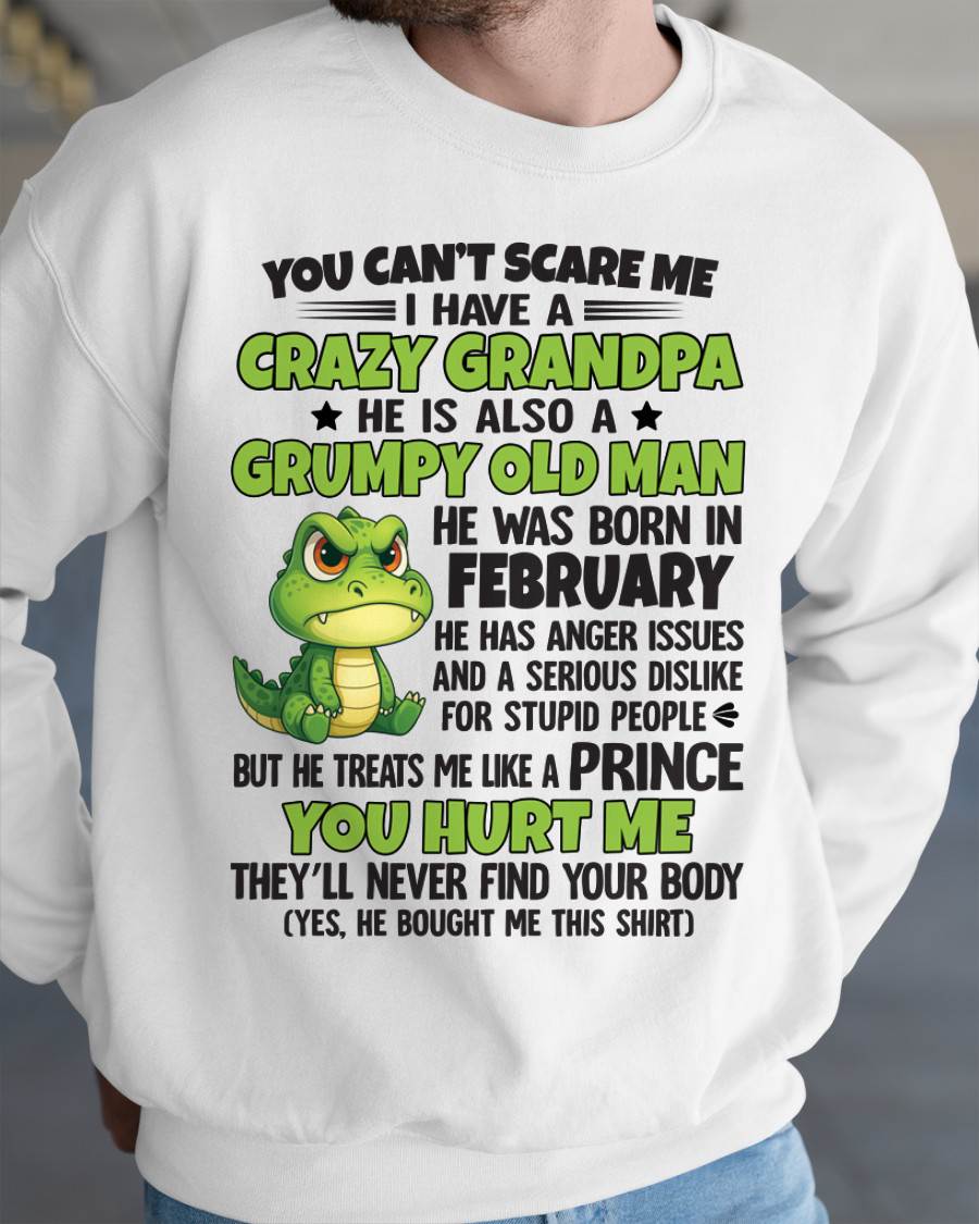 YOU CAN’T SCARE ME - GIFT FOR GRANDSON AND GRANDDAUGHTER FROM GRANDPA - NTTD02 (SKU09-121-02)