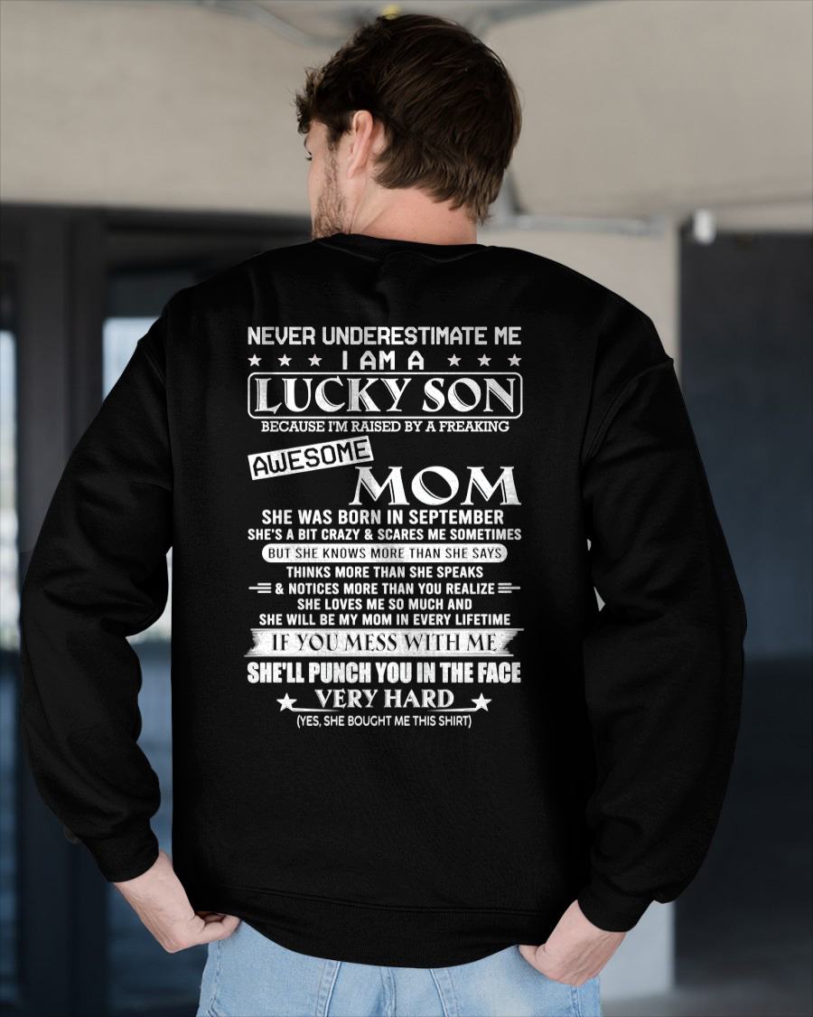 SEPTEMBER - LUCKY SON OF AWESOME MOM - GIFT FROM MOM - NTTD09 (SKU10-36-09)