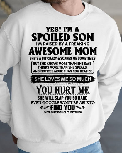 SPOILED SON T-SHIRT - GIFT FROM MOM - NTTD00 (SKU-SPW-00)