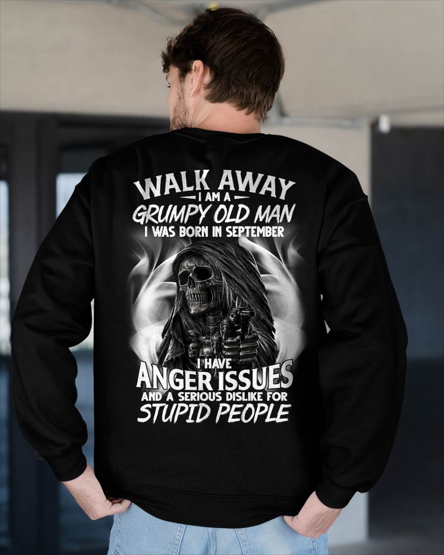 SEPTEMBER - GRUMPY OLD MAN - BIRTHDAY T-SHIRT FOR MEN - NTTD09 (SKU2602-211-09)