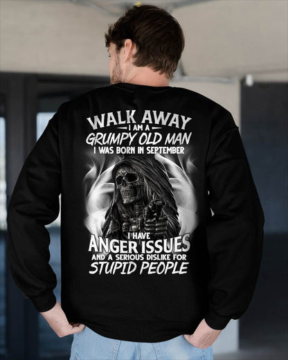 SEPTEMBER - GRUMPY OLD MAN - BIRTHDAY T-SHIRT FOR MEN - NTTD09 (SKU2602-211-09)