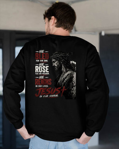 JESUS IS OUR SAVIOR - CHRISTIAN T-SHIRT - FOR MEN NTTD00