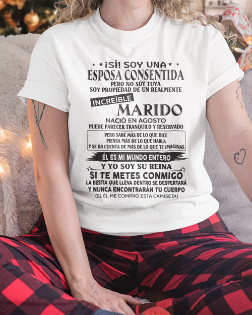 Agosto - Marido Increíble Nació En Agosto - Regalo Especial Para Esposa - T08 (SKU06-09-08)