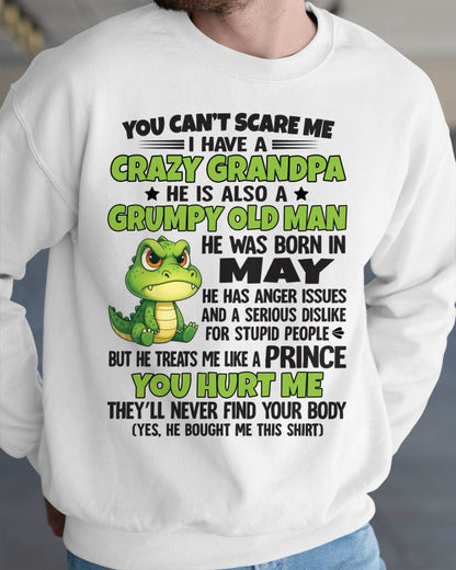 YOU CAN’T SCARE ME - GIFT FOR GRANDSON AND GRANDDAUGHTER FROM GRANDPA - NTTD05 (SKU09-121-05)