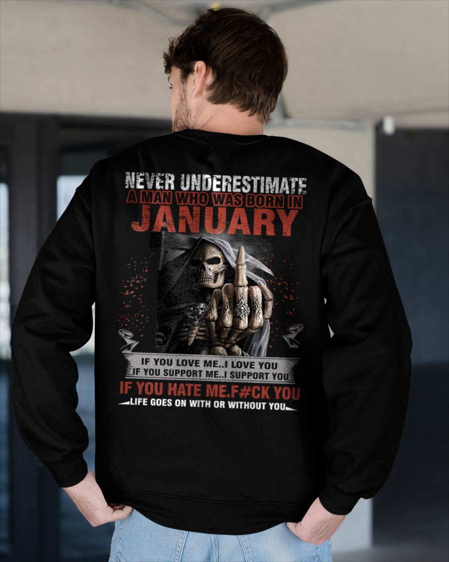 JANUARY - NEVER UNDERESTIMATE T-SHIRT - NTTD01 (SKU08-46-01)