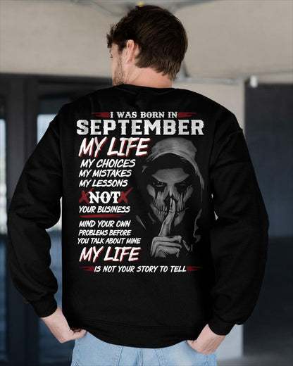 SEPTEMBER - MY LIFE MY CHOICES - UNIQUE BIRTHDAY GIFT FOR MEN - NTTD09 (SKU08-36-09)