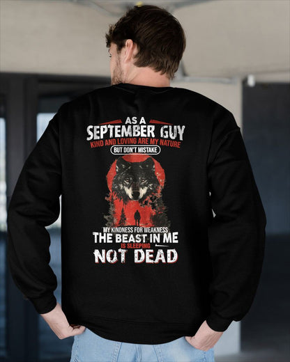 SEPTEMBER - KIND AND LOVING ARE MY NATURE - BIRTHDAY T-SHIRT FOR MEN - NTTD09 (SKU26T-01-17-09)