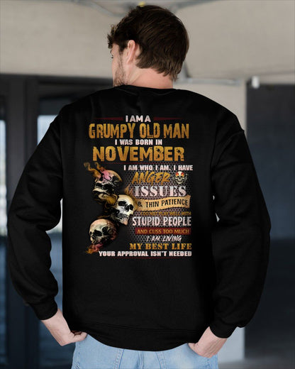 NOVEMBER - DIRTY MIND BUT KNOWS RESPECT - BIRTHDAY T-SHIRT FOR MEN - NTTD11 (SKU08-84-11)