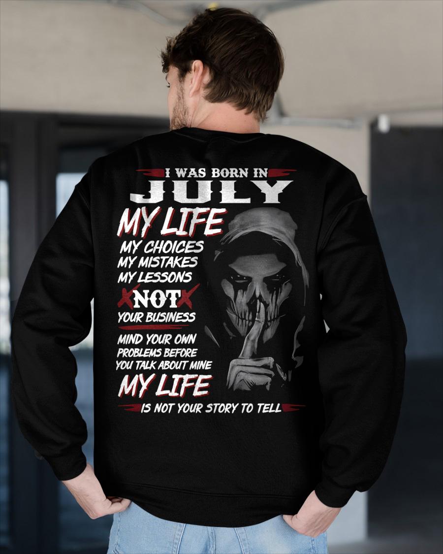 JULY - MY LIFE MY CHOICES - UNIQUE BIRTHDAY GIFT FOR MEN - NTTD07 (SKU08-36-07)