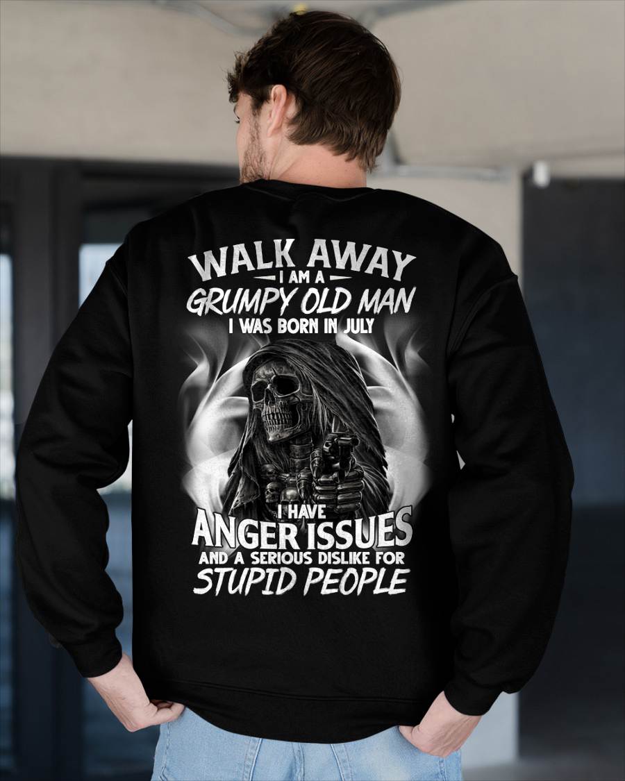 JULY - GRUMPY OLD MAN - BIRTHDAY T-SHIRT FOR MEN - NTTD07 (SKU2602-211-07)