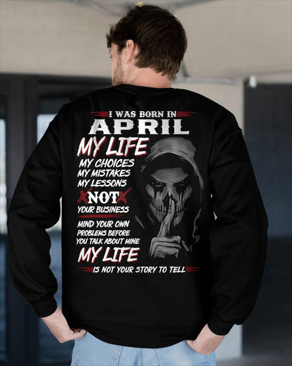 APRIL - MY LIFE MY CHOICES - UNIQUE BIRTHDAY GIFT FOR MEN - NTTD04 (SKU08-36-04)