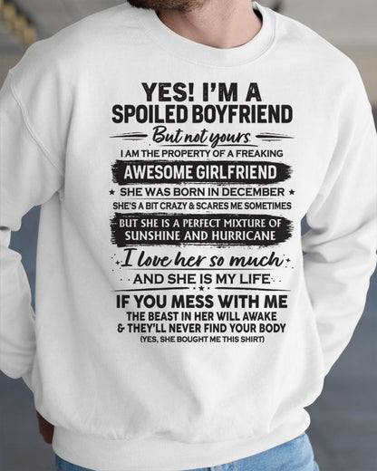 DECEMBER - I'M A SPOILED BOYFRIEND - GIFT FROM WIFE/GIRLFRIEND - NTTD12 (SKU26T-01250-12)