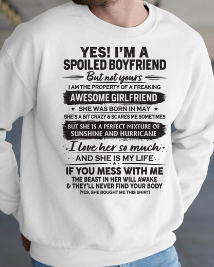 MAY - I'M A SPOILED BOYFRIEND - GIFT FROM WIFE/GIRLFRIEND - NTTD05 (SKU26T-01250-05)