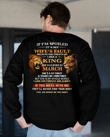 MARCH - SPOILED HUSBAND - GIFT FROM WIFE - NTTD03 (SKU26T-01-60-03)