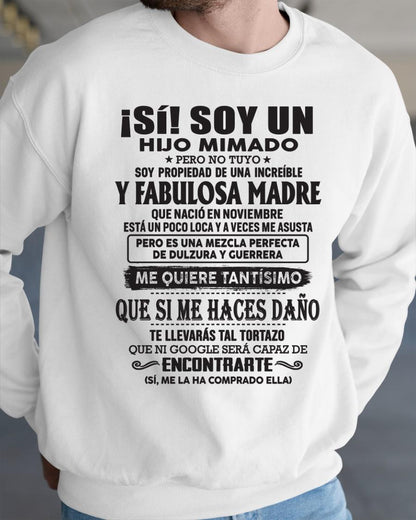 Madre increíble nació en noviembre – Regalo especial para hijo – T11 (SKU06-12)