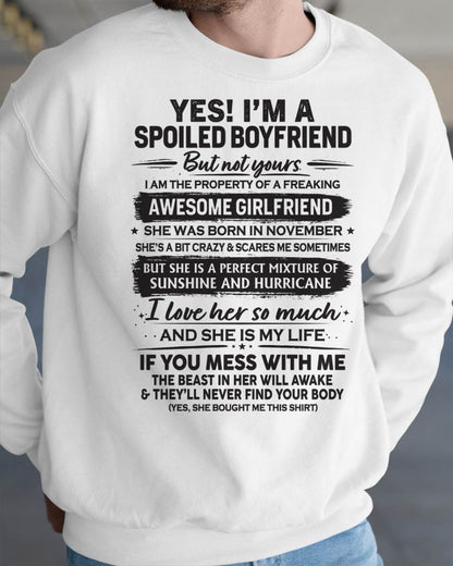 NOVEMBER - I'M A SPOILED BOYFRIEND - GIFT FROM WIFE/GIRLFRIEND - NTTD11 (SKU26T-01250-11)