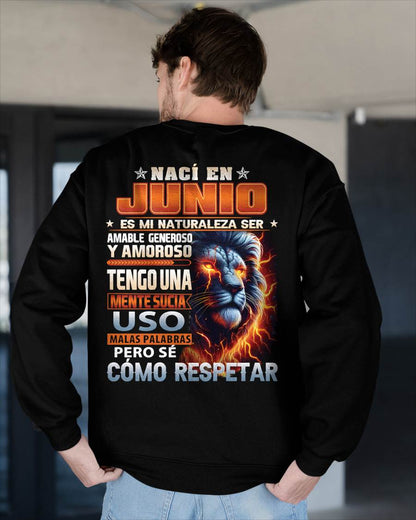 JUNIO - MENTE SUCIA PERO SÉ RESPETAR - REGALO DE CUMPLEAÑOS PARA HOMBRES - NTTD06sp (SKU10-68-06)