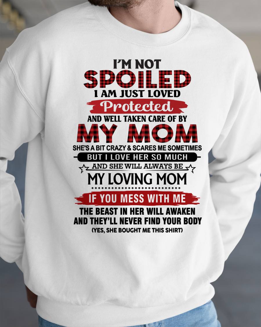PROTECTED BY MY MOM - PERFECT GIFT FOR YOUR CHILDREN - GIFT FROM MOM - NTTD00 (SKU2602-95-00)