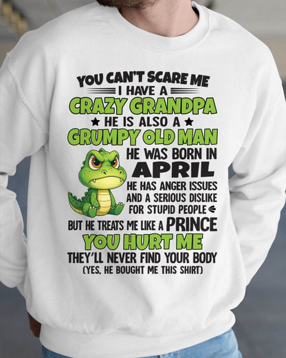 YOU CAN’T SCARE ME - GIFT FOR GRANDSON AND GRANDDAUGHTER FROM GRANDPA - NTTD04 (SKU09-121-04)