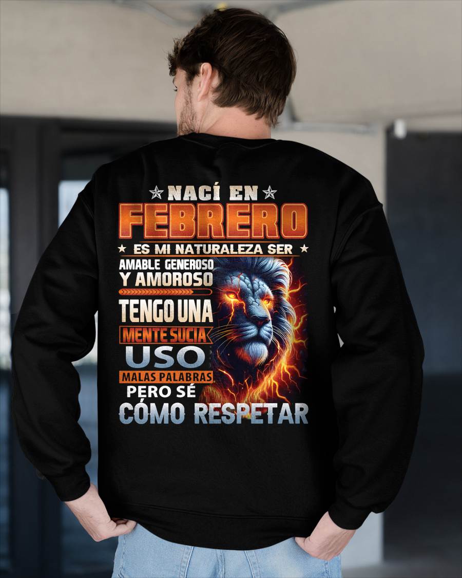 FEBRERO - MENTE SUCIA PERO SÉ RESPETAR - REGALO DE CUMPLEAÑOS PARA HOMBRES - NTTD02sp (SKU10-68-02)