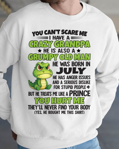 YOU CAN’T SCARE ME - GIFT FOR GRANDSON AND GRANDDAUGHTER FROM GRANDPA - NTTD07 (SKU09-121-07)