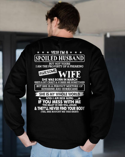 MARCH - YES! I'M A SPOILED HUSBAND - GIFT FROM GIRLFRIEND/WIFE - NTTD03 (SKU2609-204-03)