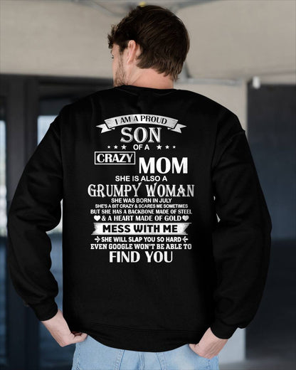 JULY - I'M A PROUD SON OF A CRAZY MOM - GIFT FROM MOM - NTTD07 (SKU2603-152-07)