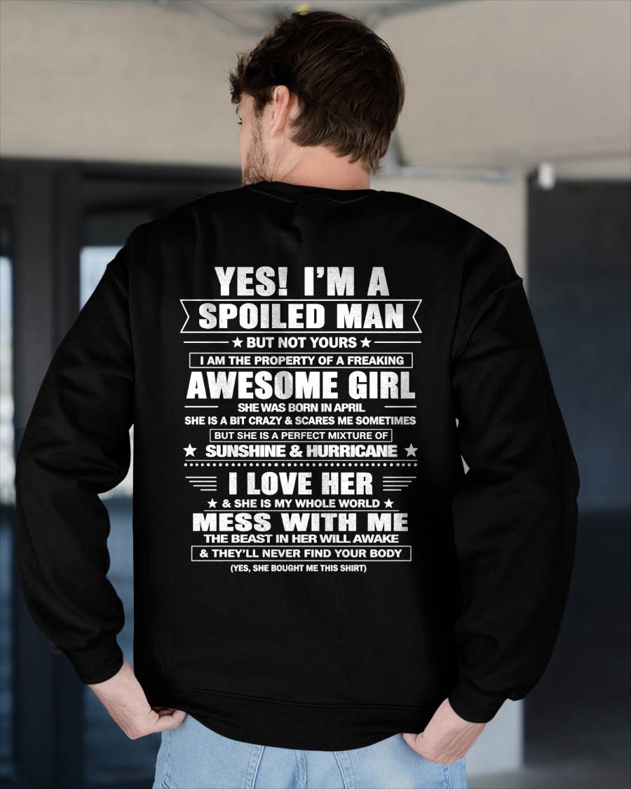APRIL - YES! I'M A SPOILED MAN - GIFT FROM WIFE - NTTD04 (SKU2608-488-04)
