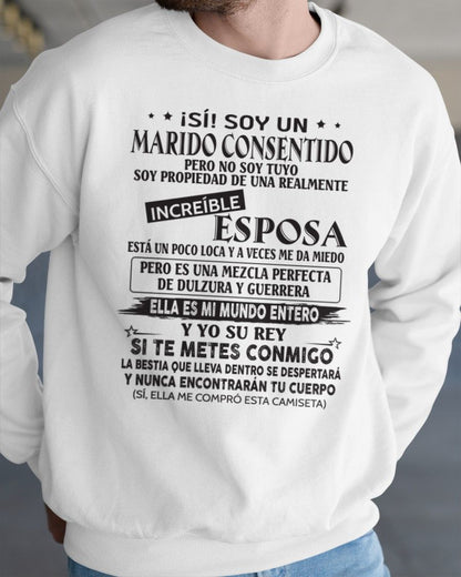 CAMISETA DIVERTIDA DE ESPOSO CONSENTIDO - NTTD00sp (SKU05-105-00)