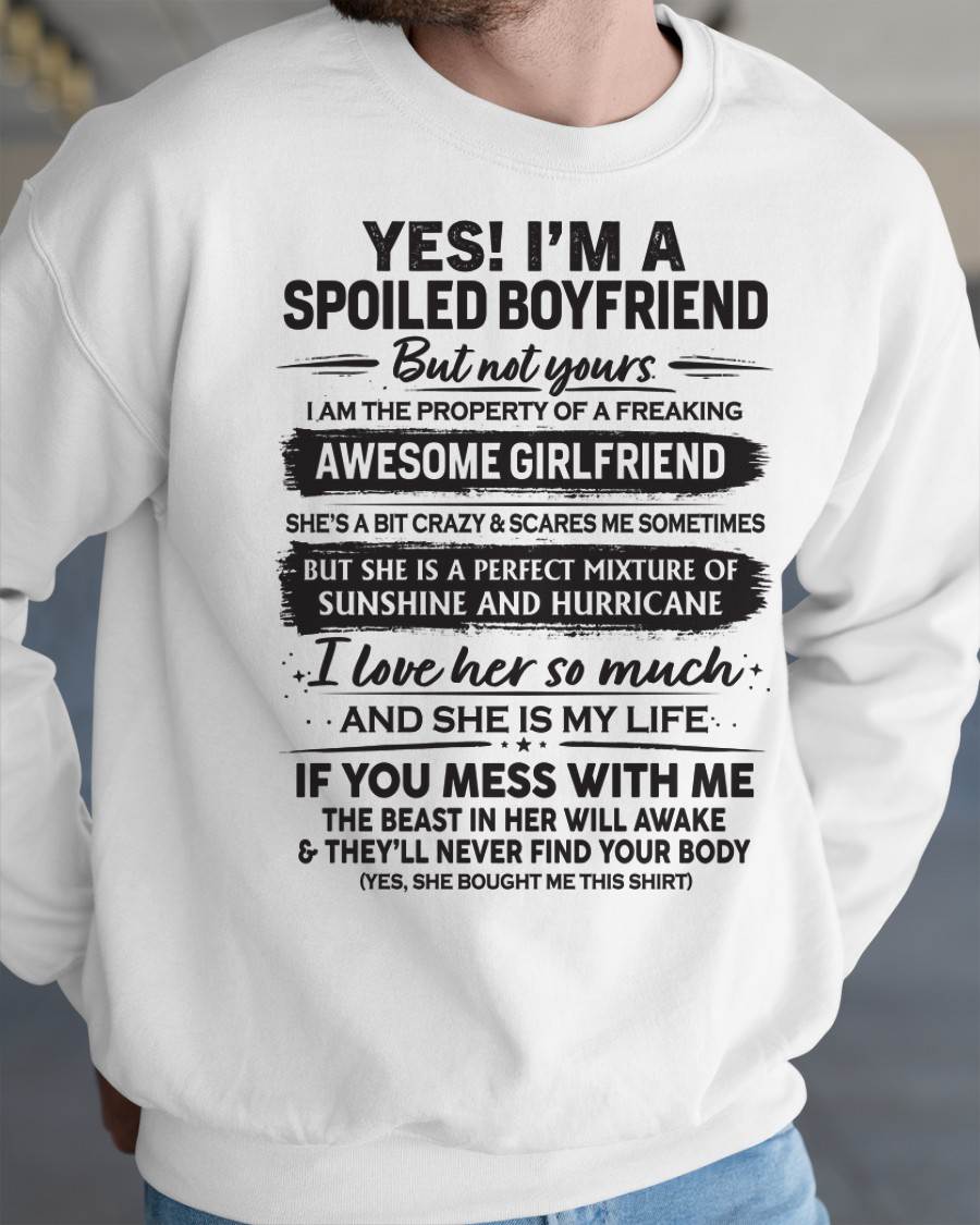 I'M A SPOILED BOYFRIEND - GIFT FROM WIFE/GIRLFRIEND - NTTD00 (SKU26T-01250-00)