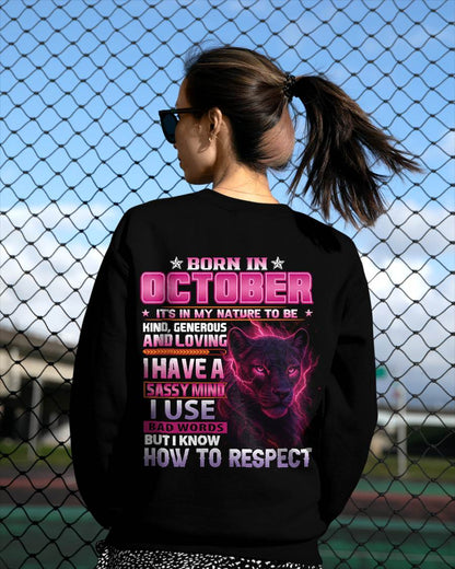 OCTOBER - I HAVE A SASSY MIND - BIRTHDAY GIFT FOR WOMEN - NTTD10 (SKU09-24-10)