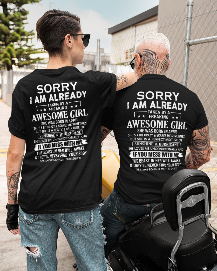 APRIL - TAKEN BY AWESOME GIRL - GIFT FOR BOYFRIEND/HUSBAND - NTTD04 (SKU08-32-04)
