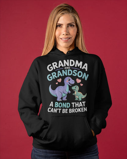 GRANDMA AND GRANDSON A BOND THAT CAN'T BE BROKEN DINOSAUR UNISEX T-SHIRT NTTD00 (SKU-GMS4)