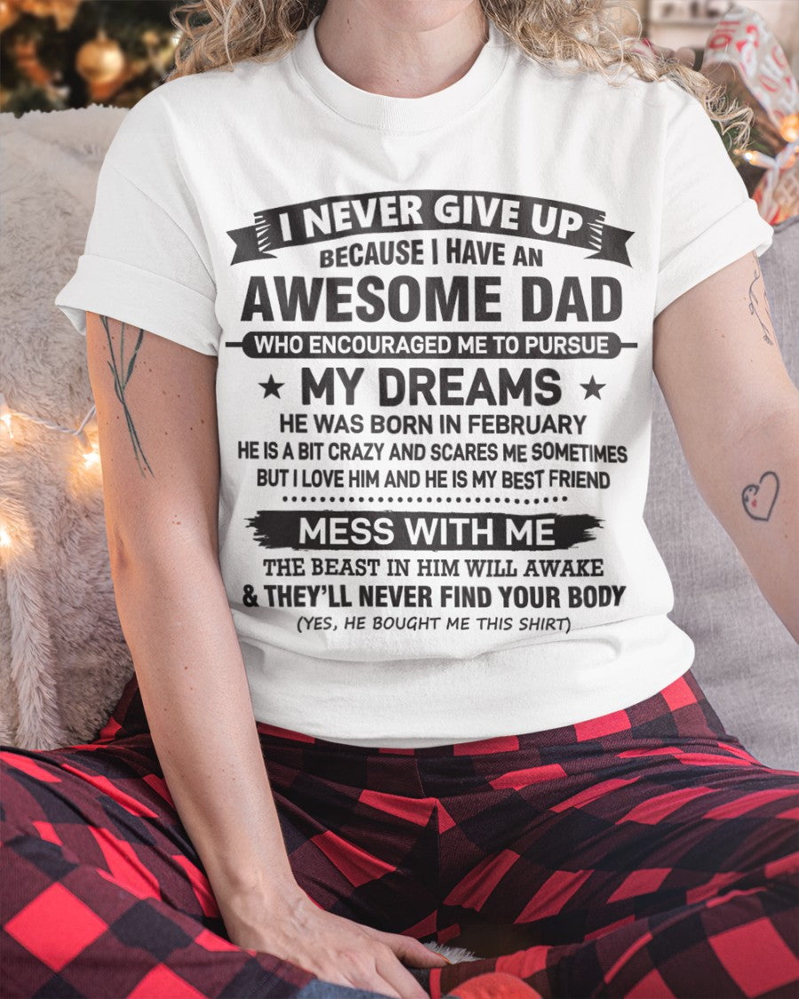 Awesome Dad February Edition – Gift for Daughter NTTD02 (SKU08-24-02)