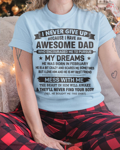 Awesome Dad February Edition – Gift for Daughter NTTD02 (SKU08-24-02)