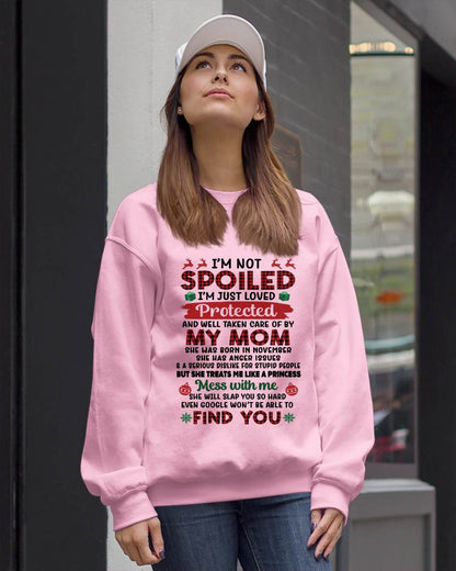 NOVEMBER - TO MY DAUGHTER - SPOILED DAUGHTER - PERFECT CHRISTMAS GIFT FOR DAUGHTER - GIFT FROM MOM - NTTD11 (SKU11-20-11)