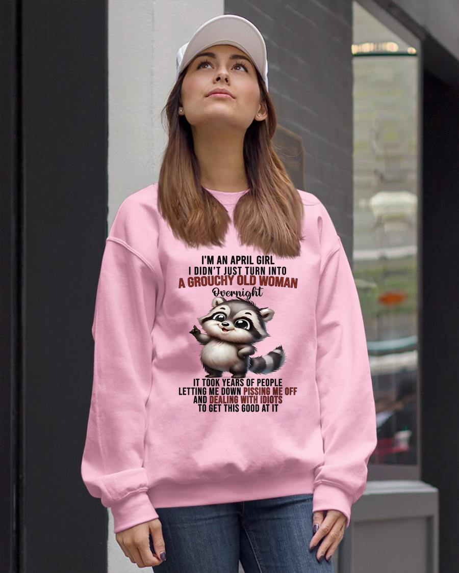 APRIL - GROUCHY WOMAN - BIRTHDAY T-SHIRT FOR WOMEN - NTTD04 (SKU2602-180-04)