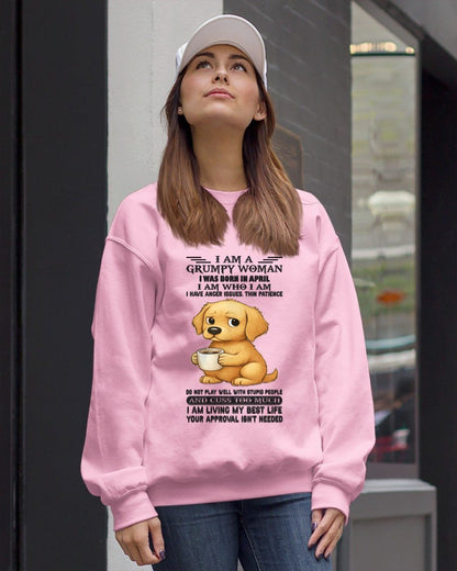 APRIL - GRUMPY WOMAN - BIRTHDAY GIFT FOR WOMEN - NTTD04 (SKU-GWD-04)